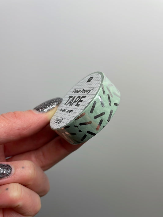 Paper Poetry Tape Stracciatella gold 15mm 10m Hot Foil