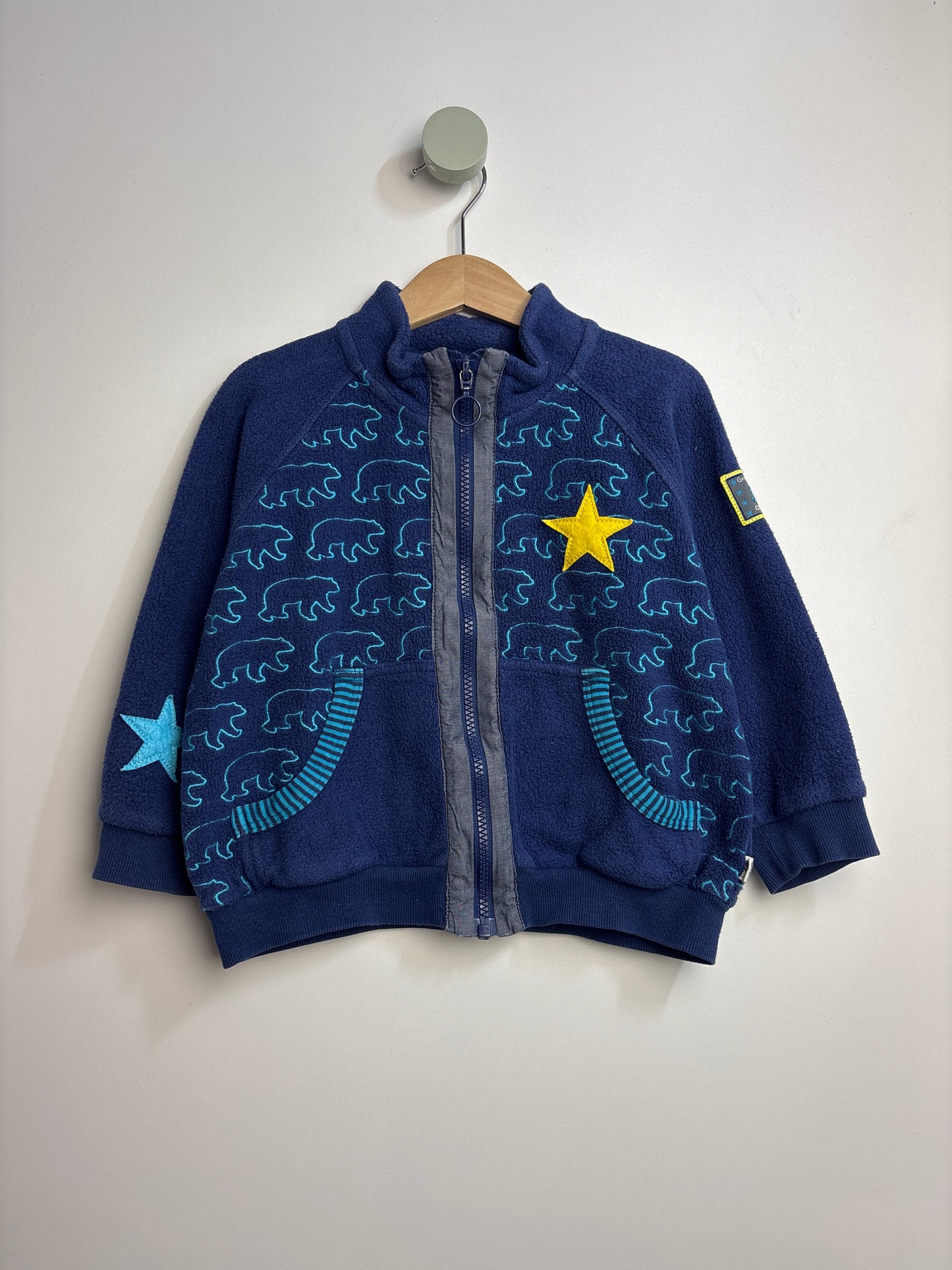 Baumwoll Fleecejacke • 92 • green cotton