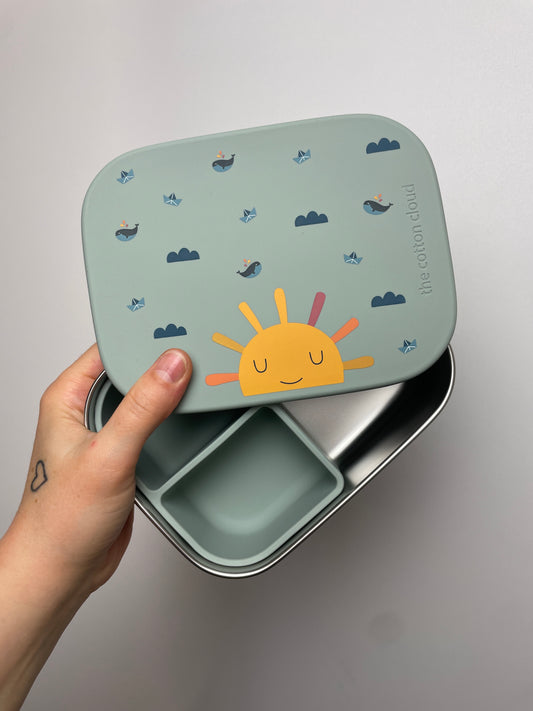 LUNCHBOX AUS EDELSTAHL MIT Fächern FÜR ORIGAMI FÜR KINDER