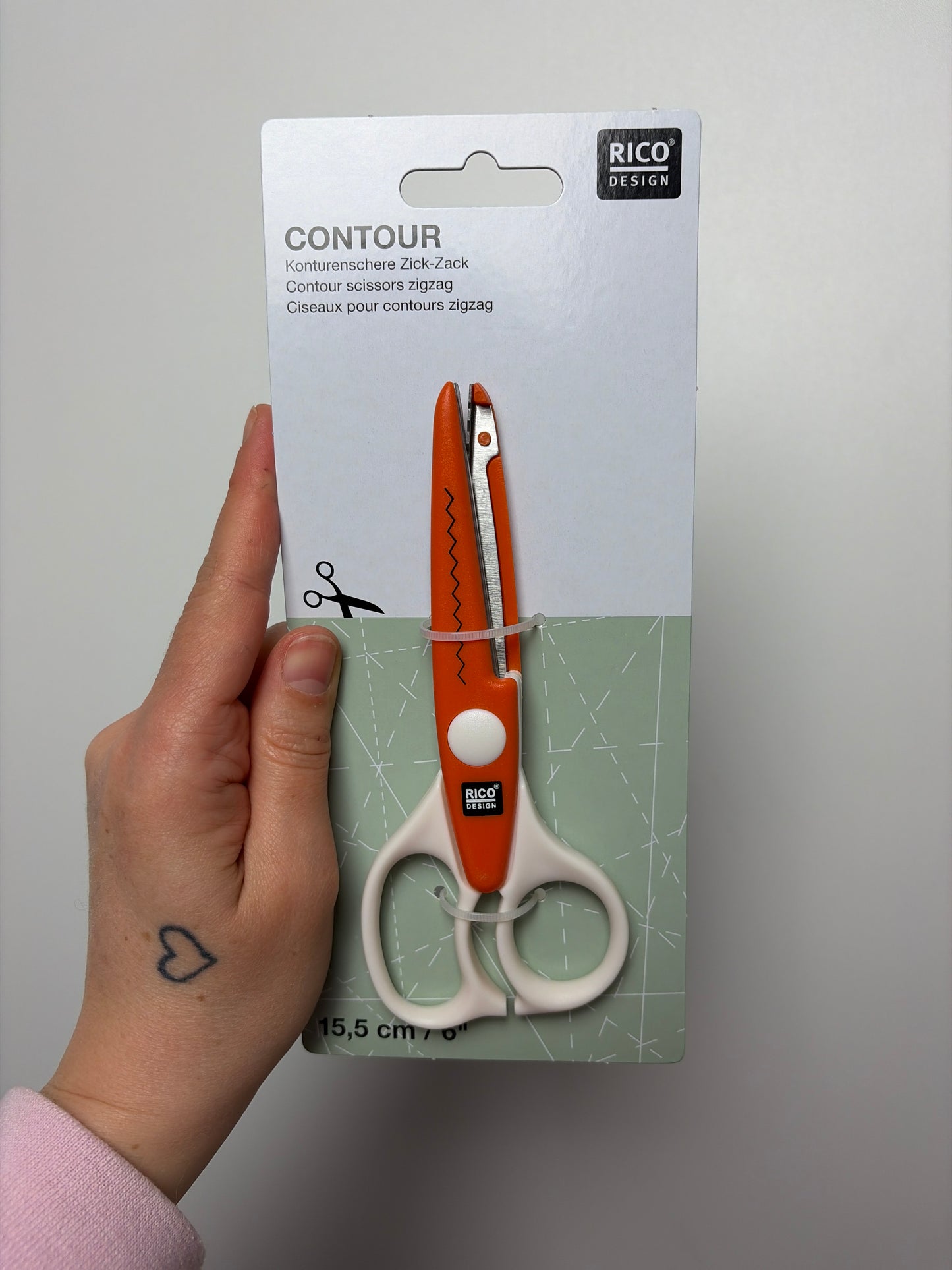 KONTURENSCHERE • ZICK-ZACK • 15,5CM