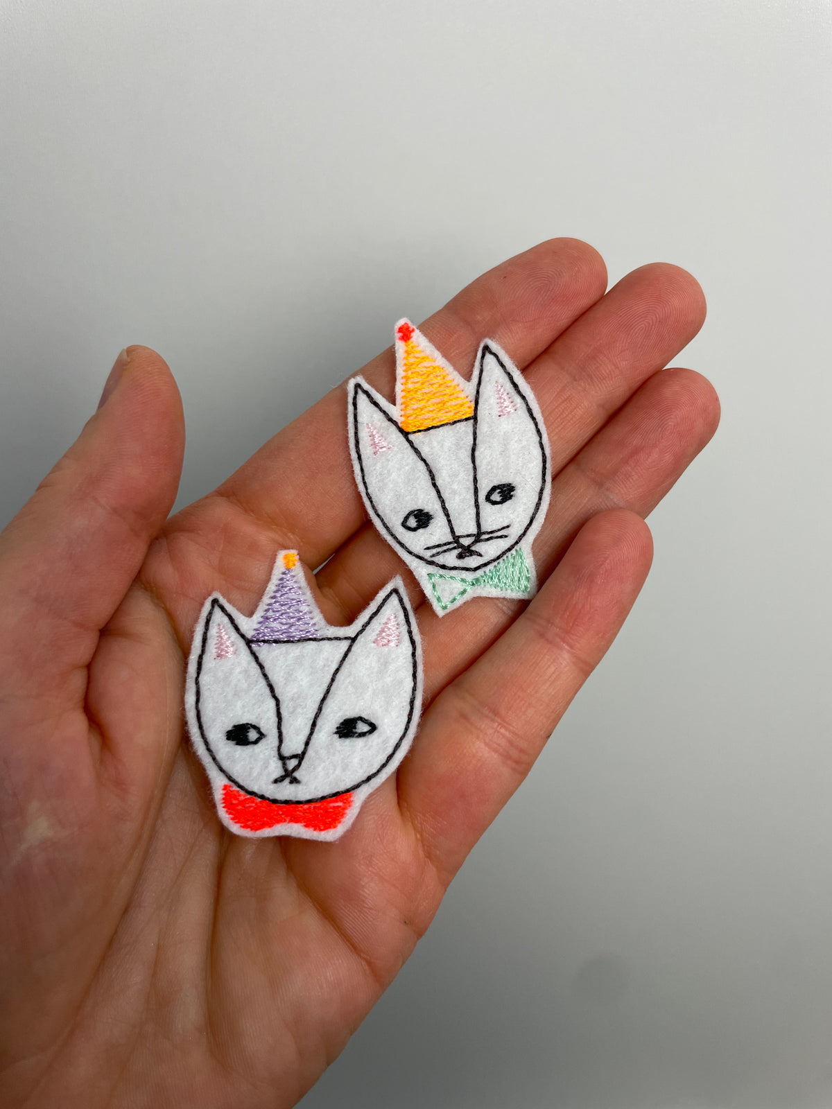 kleine Patches Katzen • 2 Bügelbilder im Set