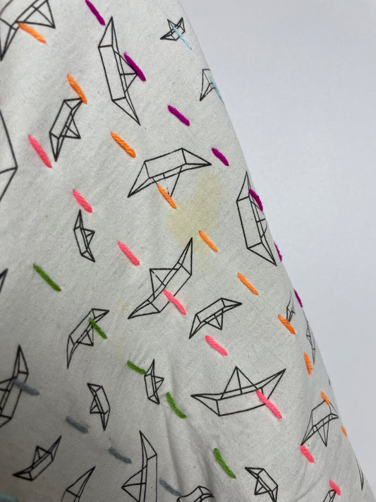 Babydecke Boote •  ca 75x75 cm • what i like