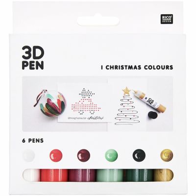 3D PEN • SET WEIHNACHTEN • 6 x 27 ML