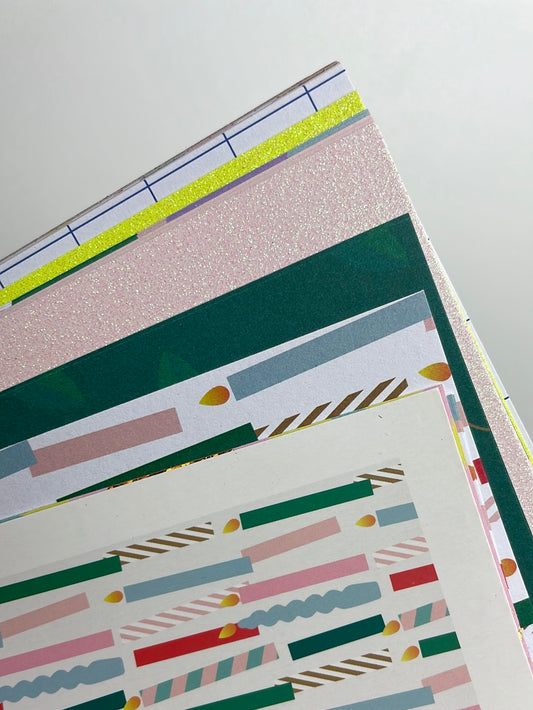 Paper Poetry • Motivpapierblock Happy Birthday 23 Blatt