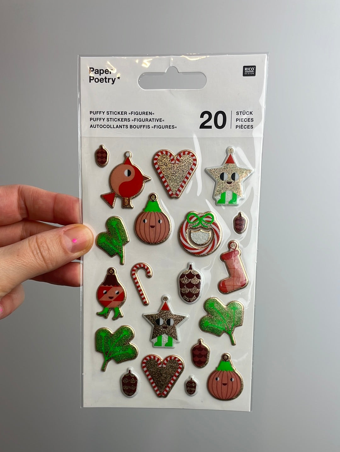 Paper Poetry • Puffy-Sticker Figuren 20 Stück