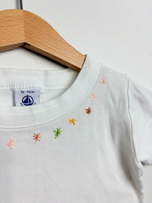 T-SHIRT HANDBESTICKT STERNCHEN • 80 • PETIT BATEAU