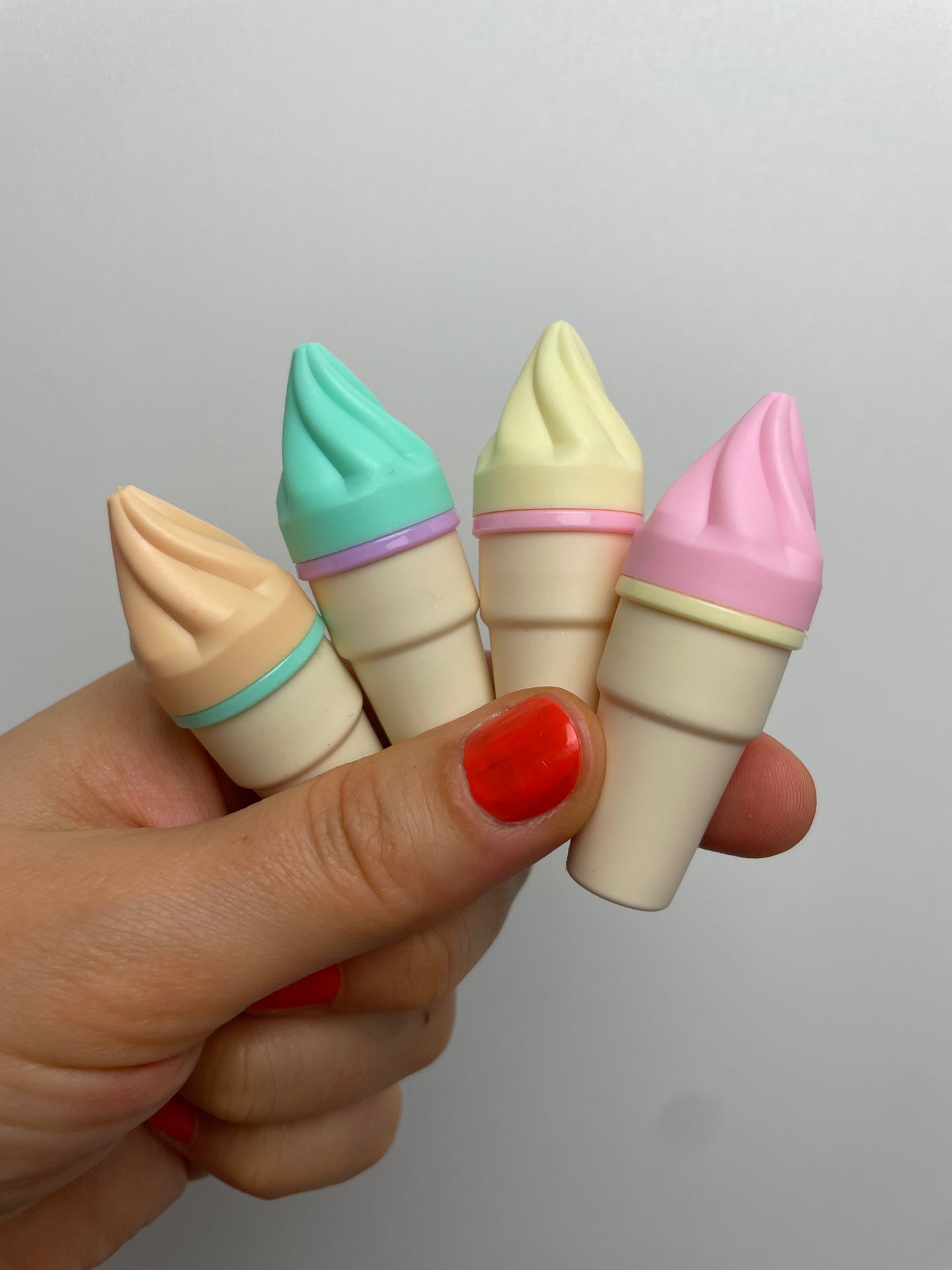 Textmarker 4er Set • Mini Eiscreme