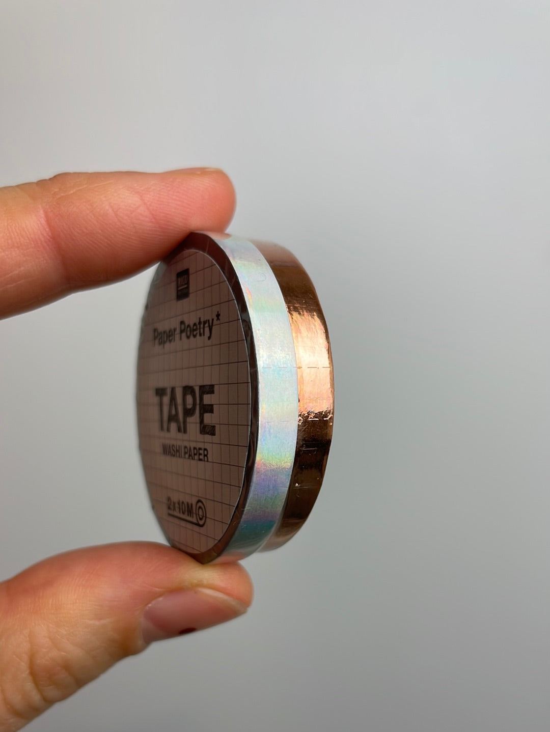 Paper Poetry • Tapes Metallic 5mm 10m 2 Stück irisierend-roségold