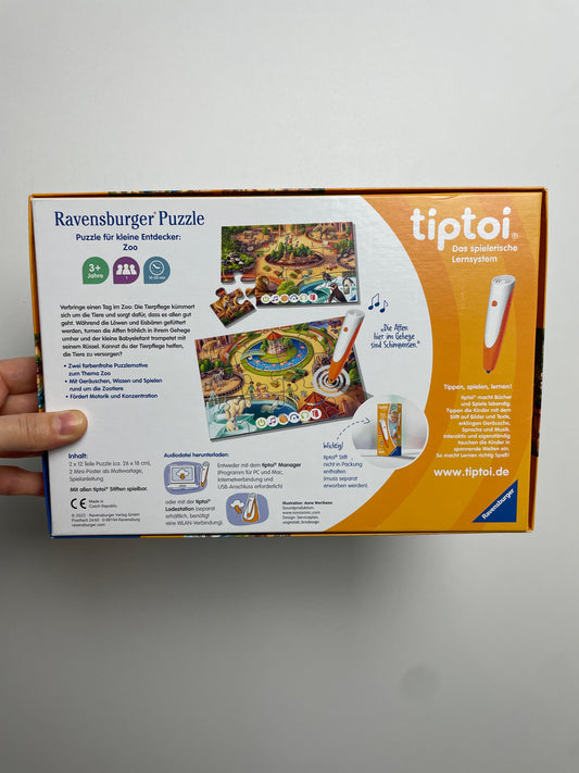 Puzzle tiptoi Zoo • 2x24• ravensburger