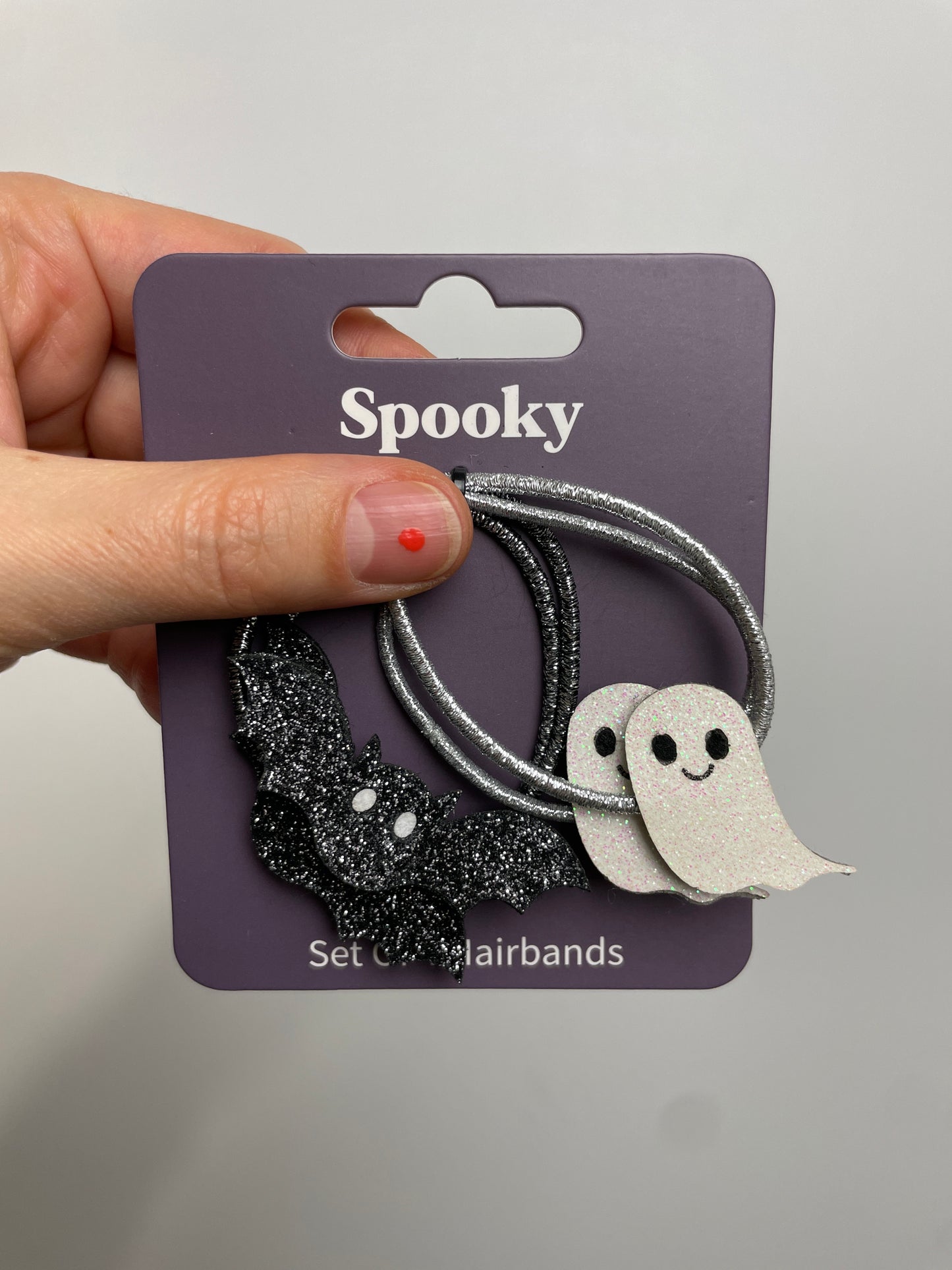 Glitzer Haargummies 4er Set • Spooky