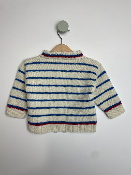 Strickjacke Streifen • 74 • handmade