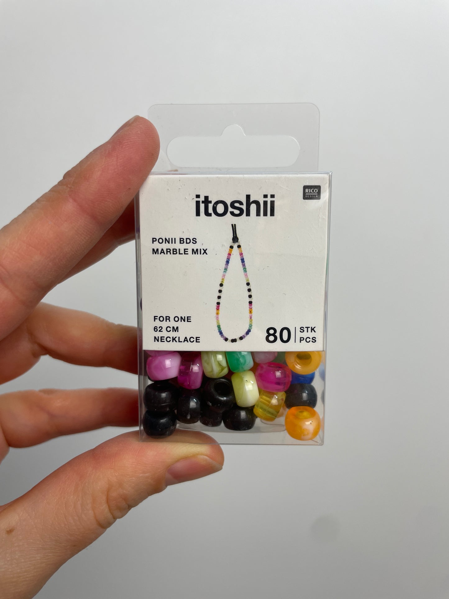 ITOSHII • PONII BEADS MAMOR MIX • 9x6MM 80 STÜCK