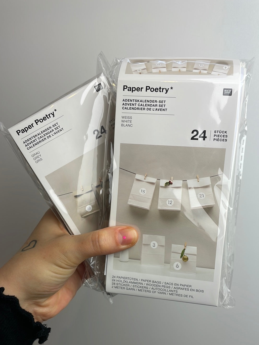 Paper Poetry • Adventskalenderset 24 Tüten inkl. Zubehör