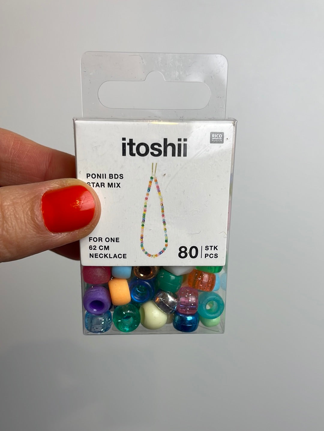 ITOSHII • PONII BEADS STAR MIX • 9x6MM 80 STÜCK