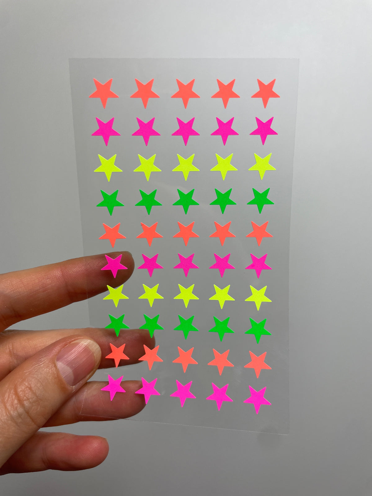 PAPER POETRY • STICKER STERNE NEON • 4 BLATT