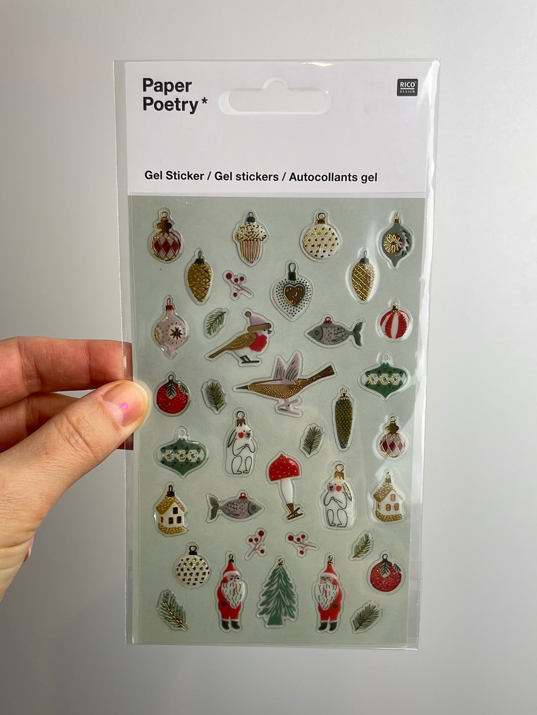 Paper Poetry • Gelsticker Nostalgic Christmas classic