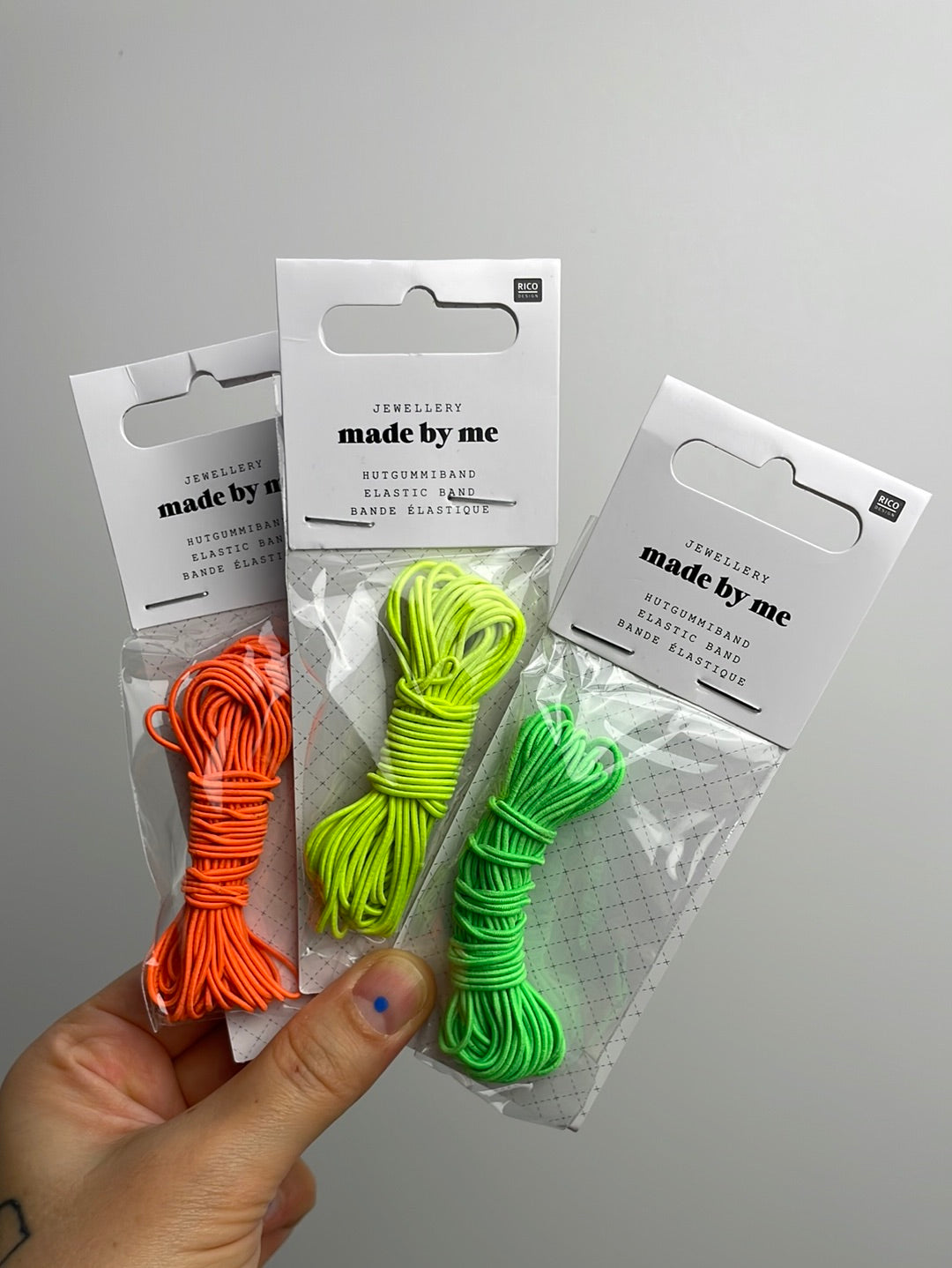 HUTGUMMIBAND NEON • 1MM x 5M
