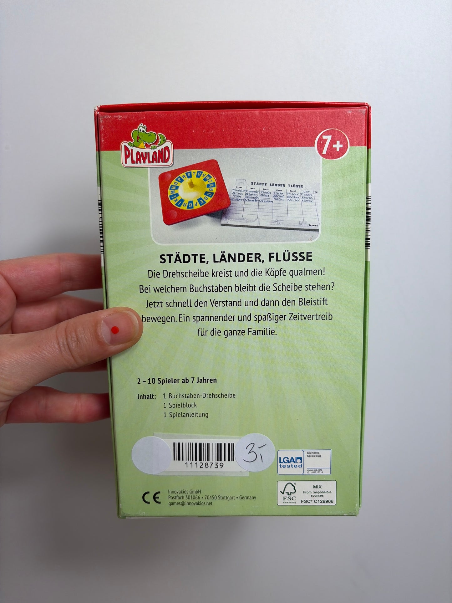SPIEL • STÄDTE, LÄNDER, FLÜSSE• PLAYLAND