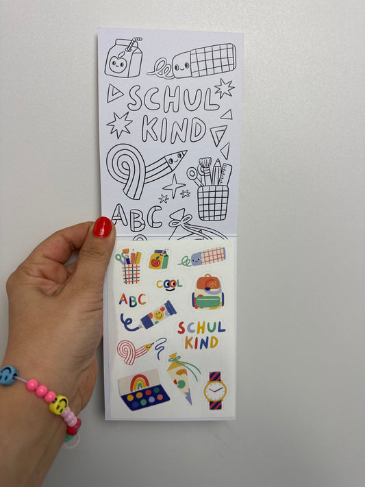 WASSER- UND SPÜLMASCHINENFESTE STICKER • SCHULKIND