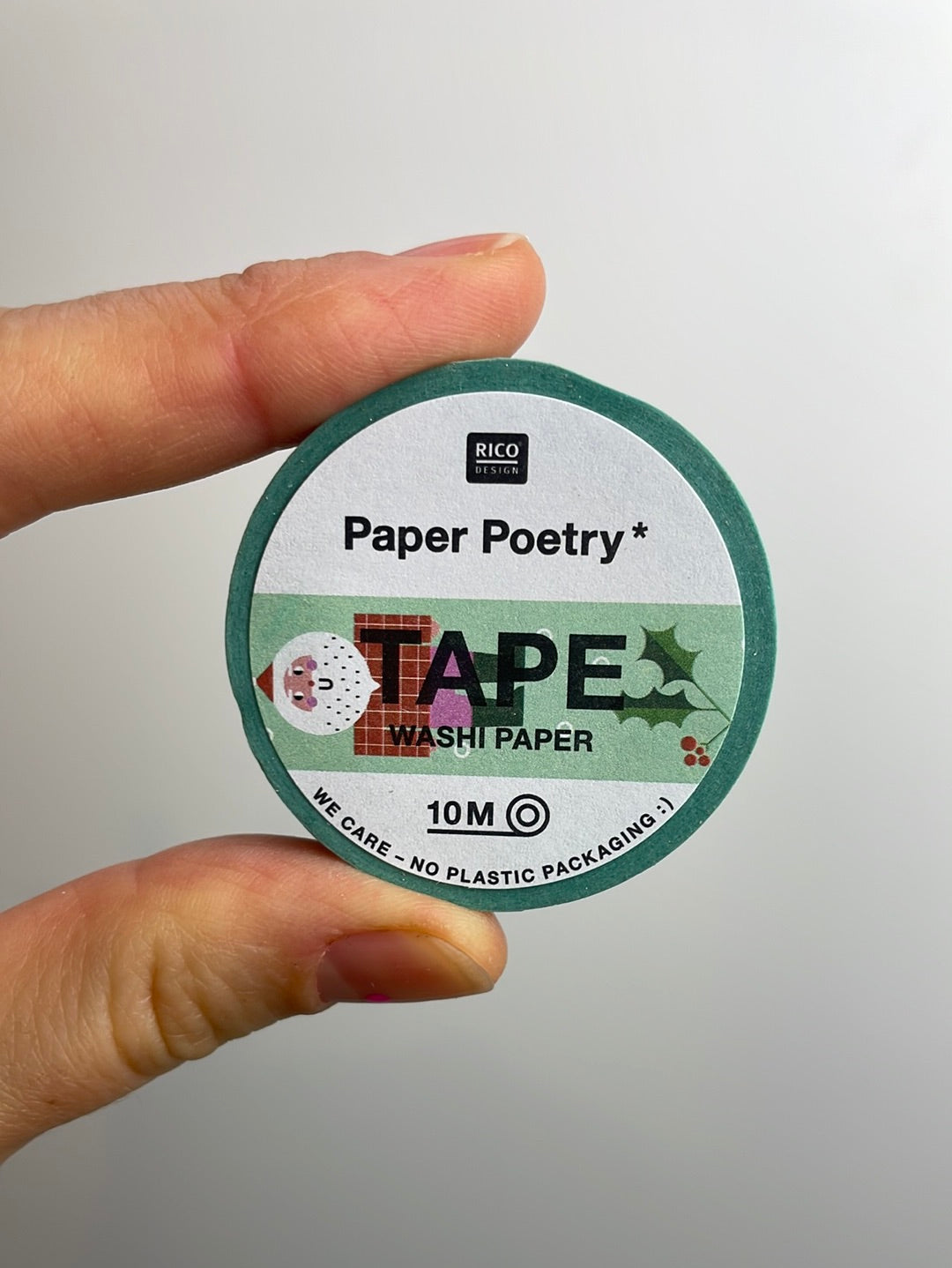 Paper Poetry • Tape Weihnachtsfiguren mint 1,5cm 10m
