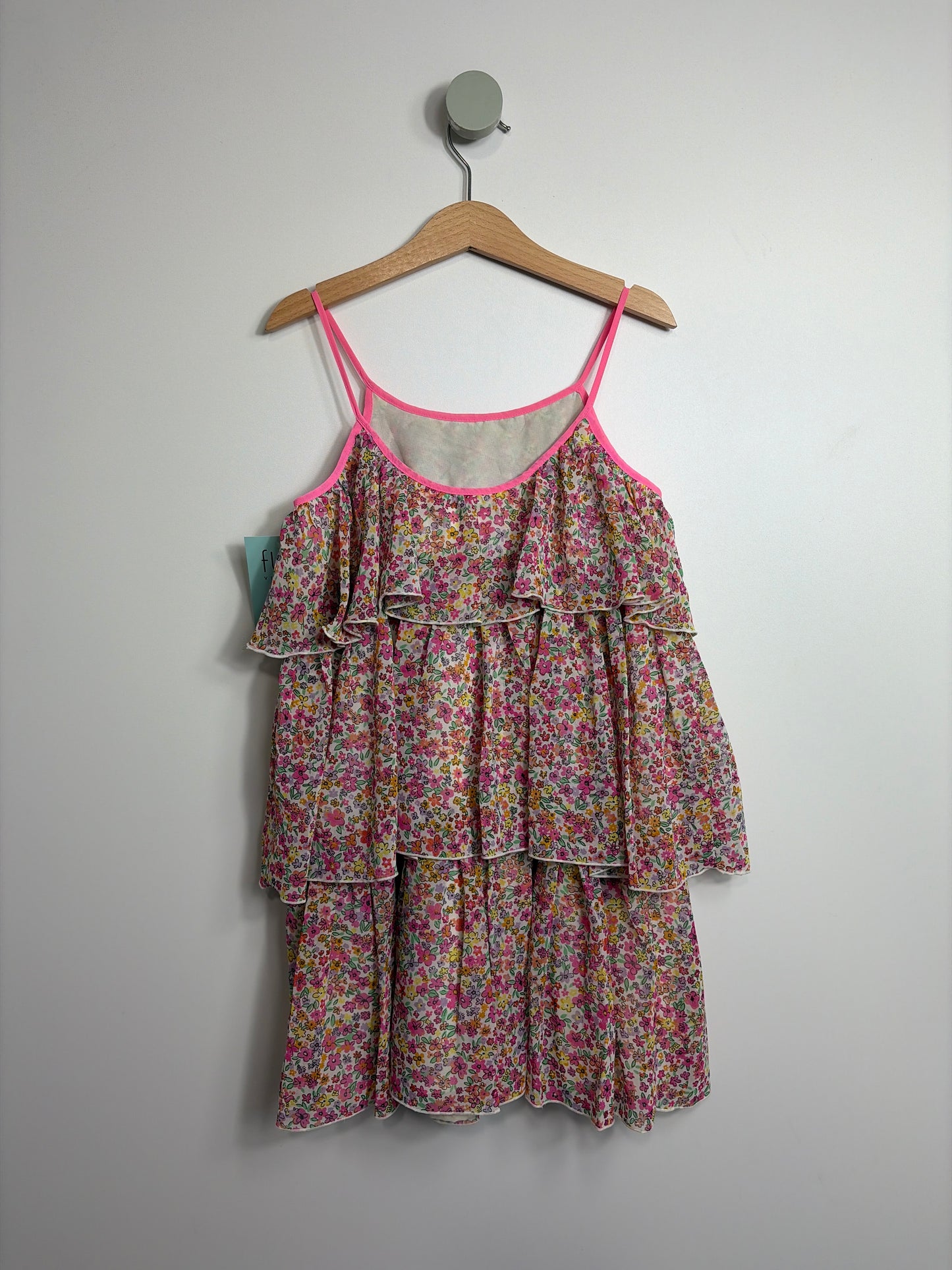 RÜSCHENKLEID BLÜMCHEN • 122 • H&M