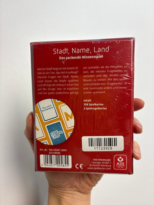 Stadt, Name, Land • ass