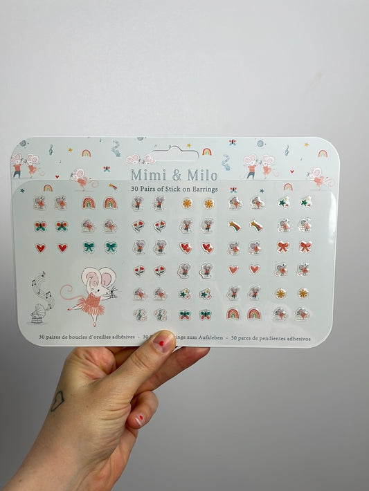 Ohrsticker • Ohrringe zum Aufkleben 30 Paar Mimi und Milo