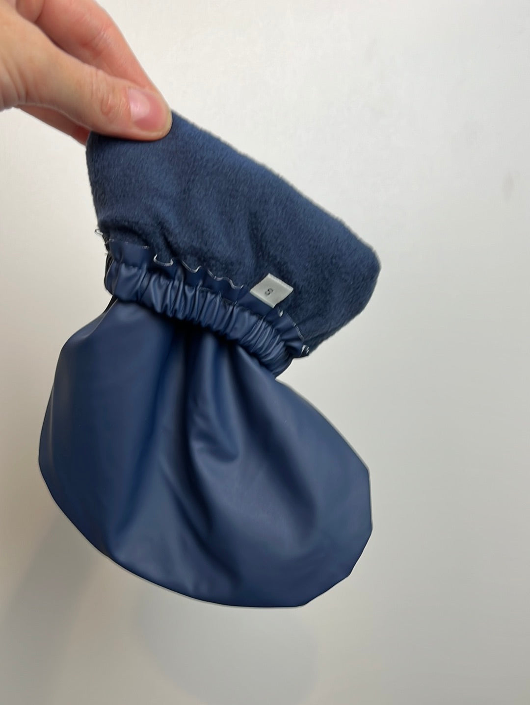 Regenfüßlinge mit Fleece-Futter • marine