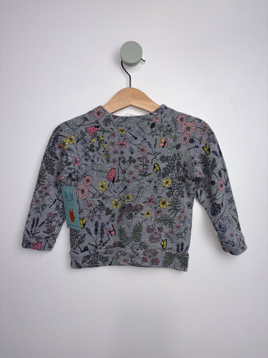 SWEATSHIRTJACKE BLUMEN • 80 • H&M