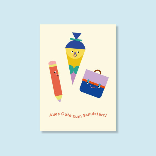 POSTKARTE • ALLES GUTE ZUM SCHULSTART
