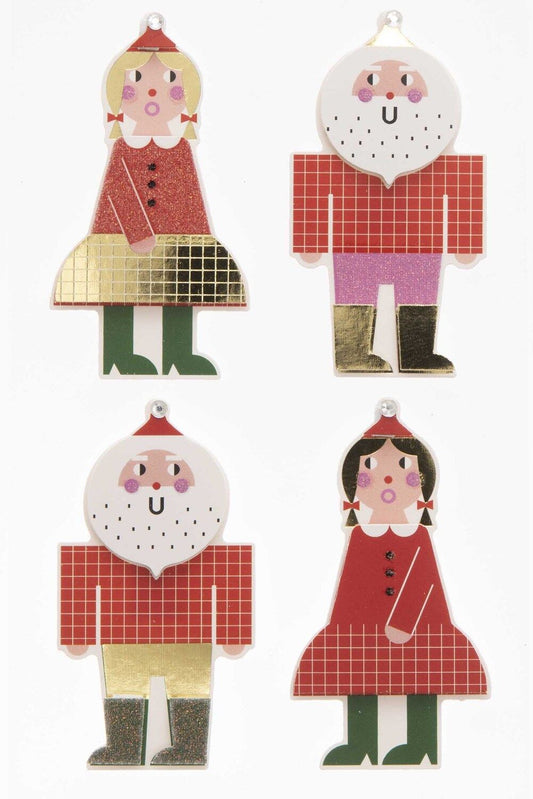 PAPER POETRY • 3D STICKER WEIHNACHTSMANN • 1 BLATT