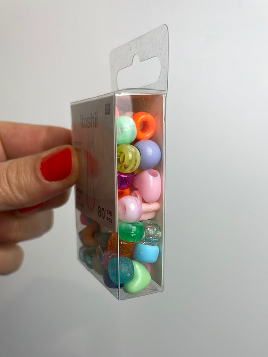 itoshii - Ponii Beads Star Mix 9x6mm 80 Stück