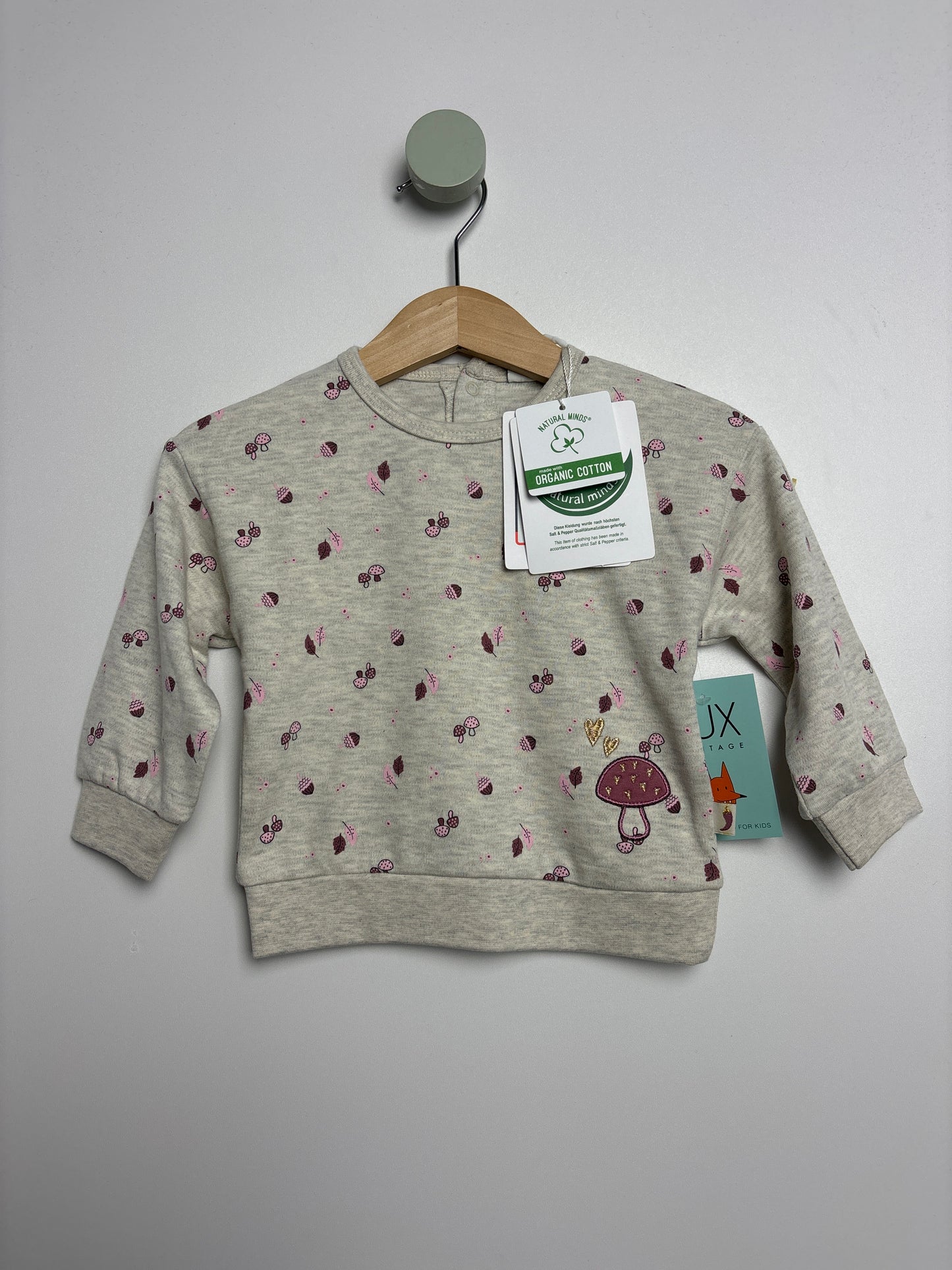 Sweatshirt Pilze • 68 • salt and pepper