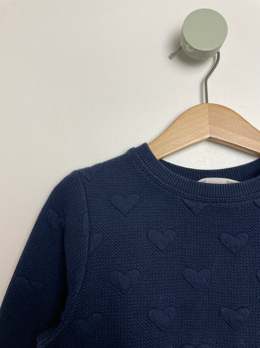 Sweat Kleid Herzen • 104 • h&m