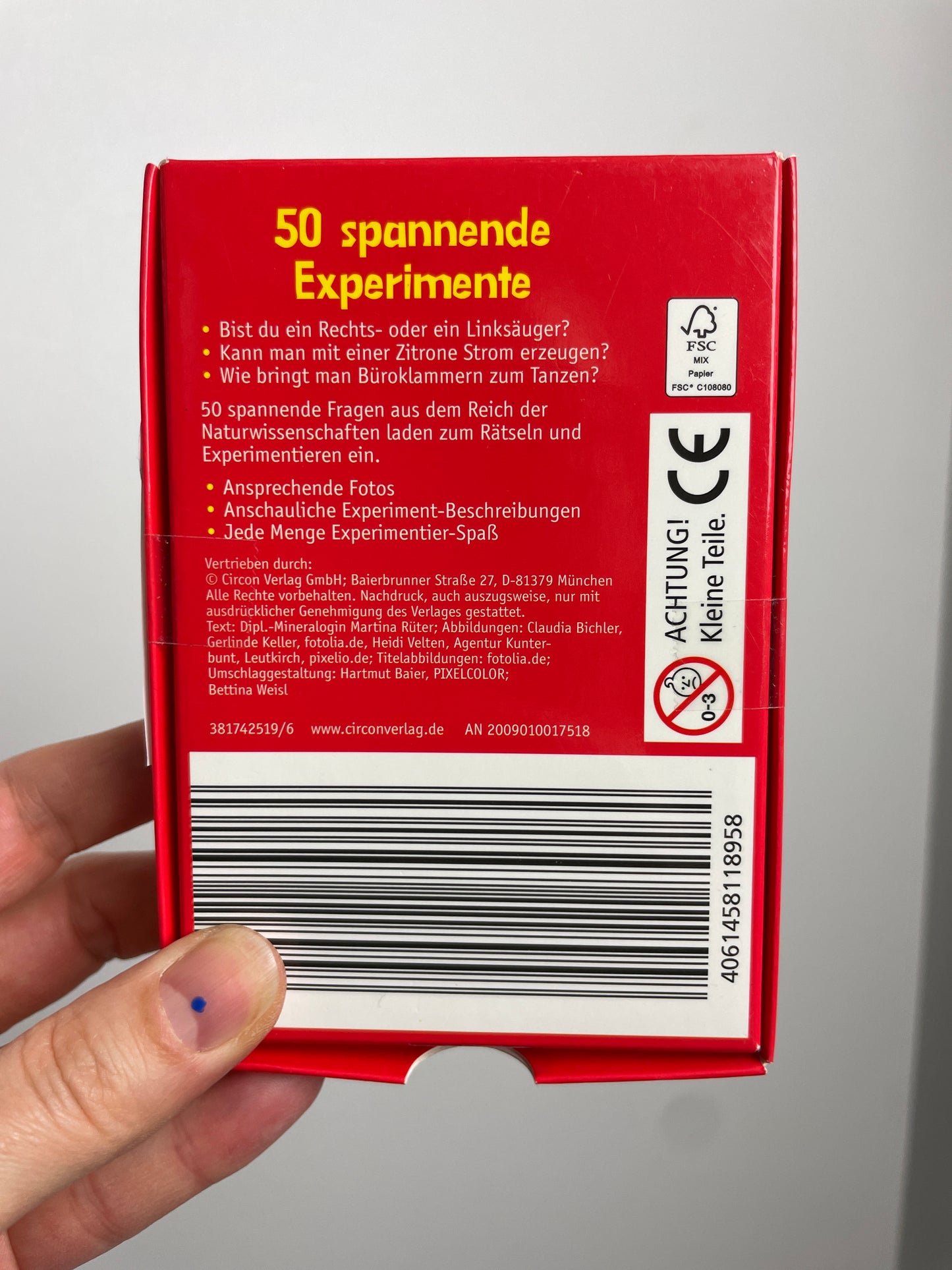 50 Spannende Experimente • Karten• circon verlag