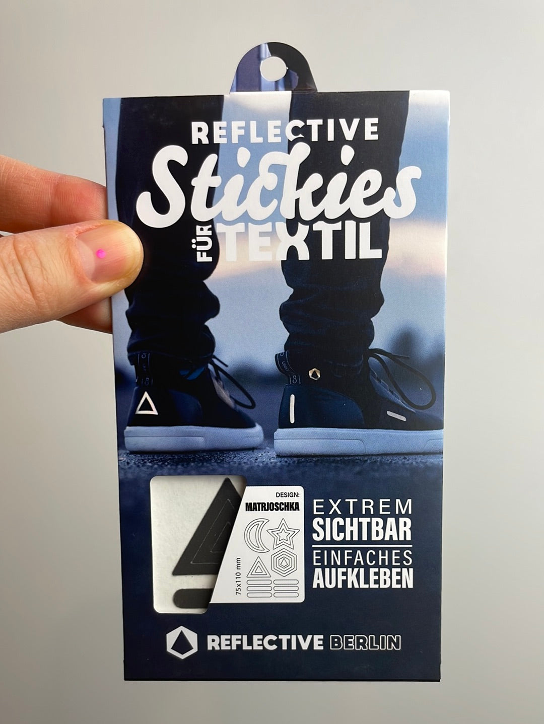 REFLEKTIERENDE TEXTIL STICKER • MATRYOSHKA BLACK
