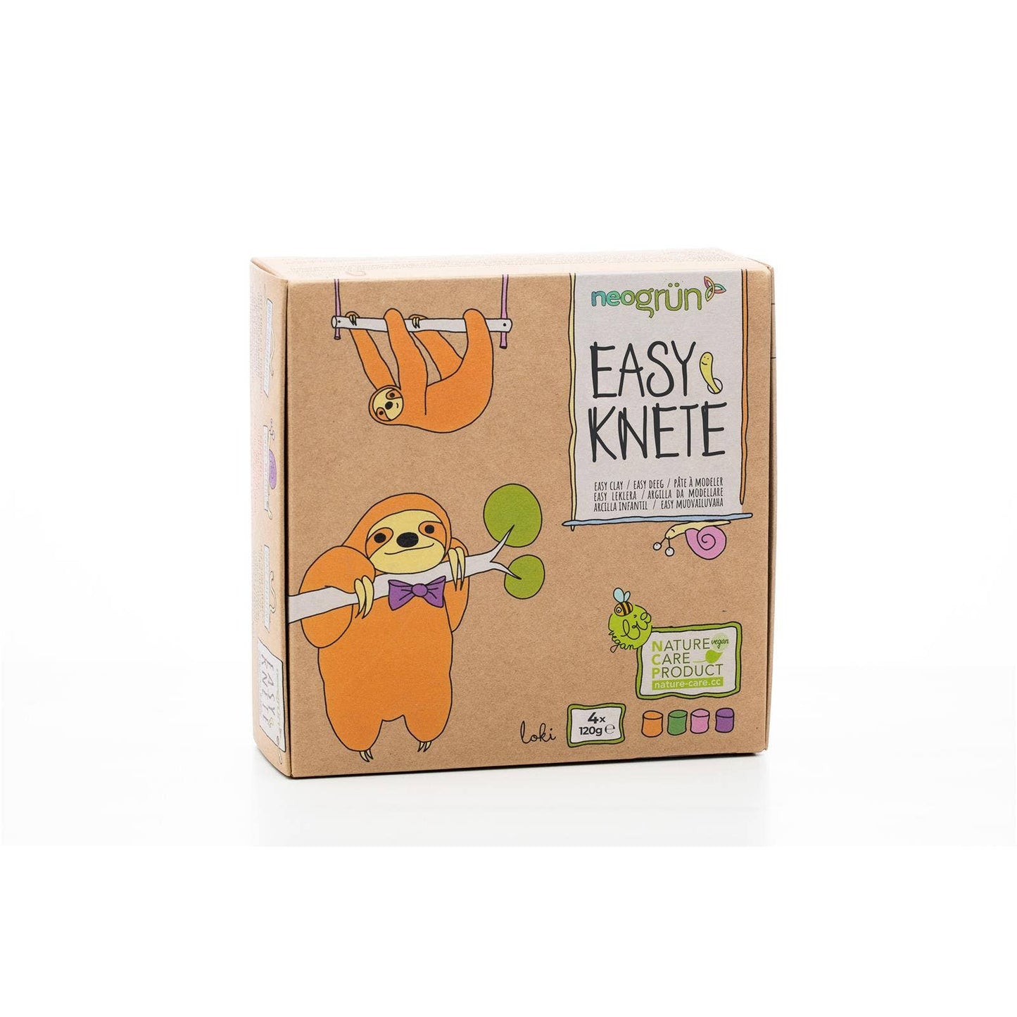 Bio-Easy-Knete vegan • 4er Set • Loki