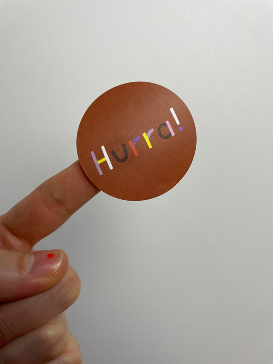 Sticker HURRA! • 6er Set