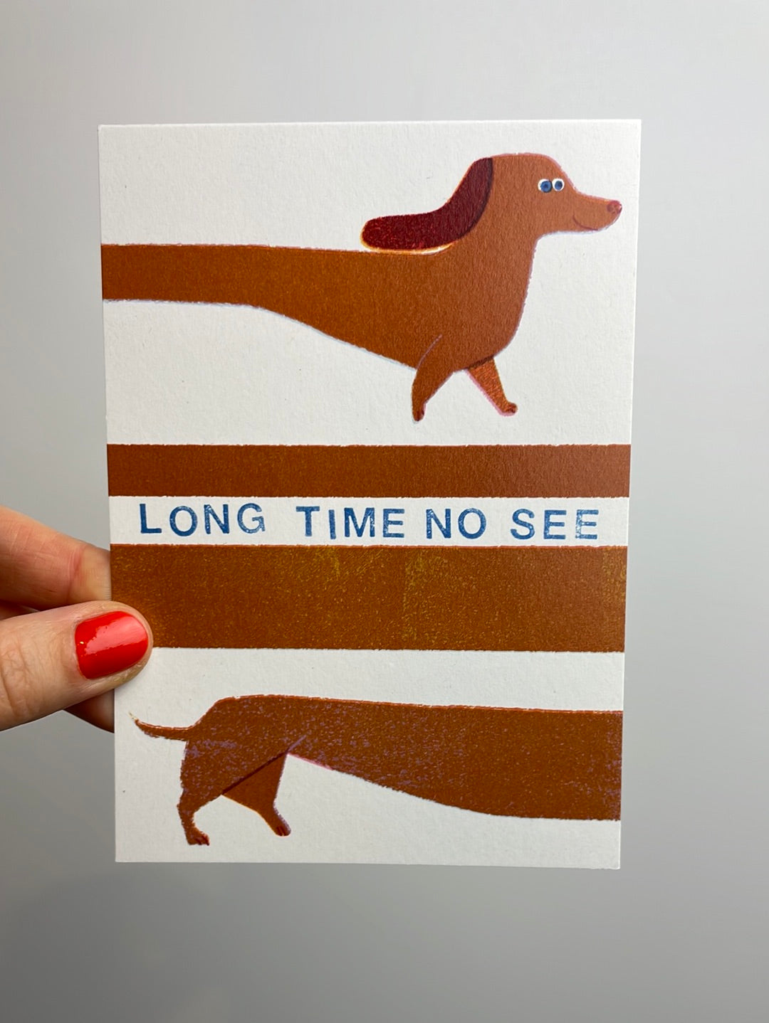 long time no see • Postkarte