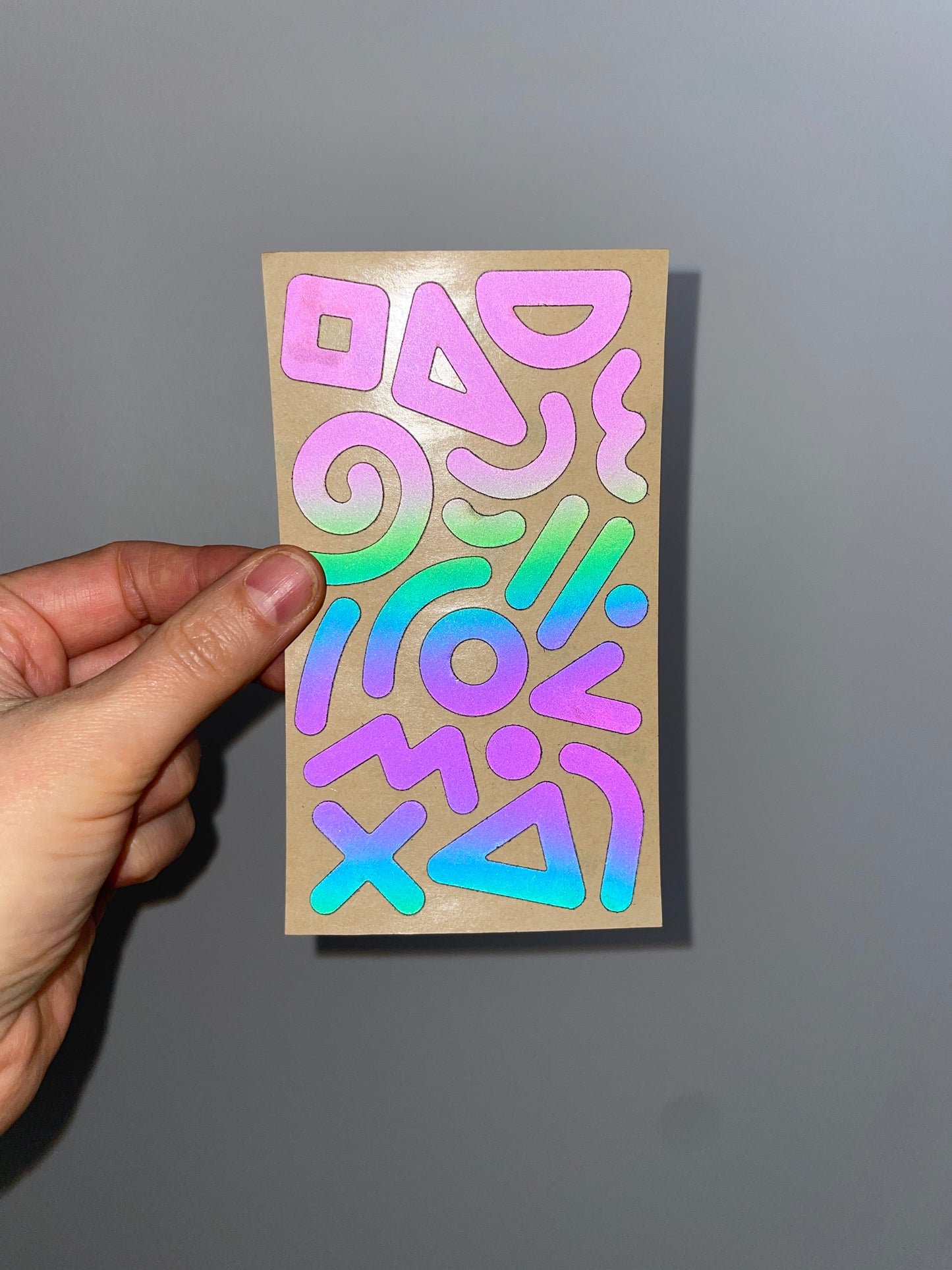 Reflective Textil Sticker • Doodle Rainbow