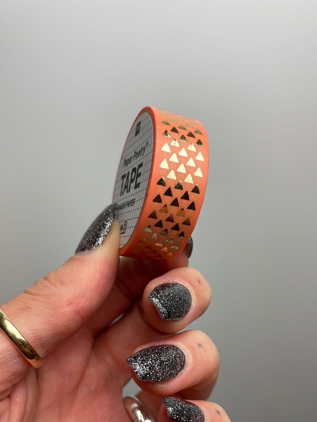 Paper Poetry Tape Dreiecke gold 15mm 10m Hot Foil