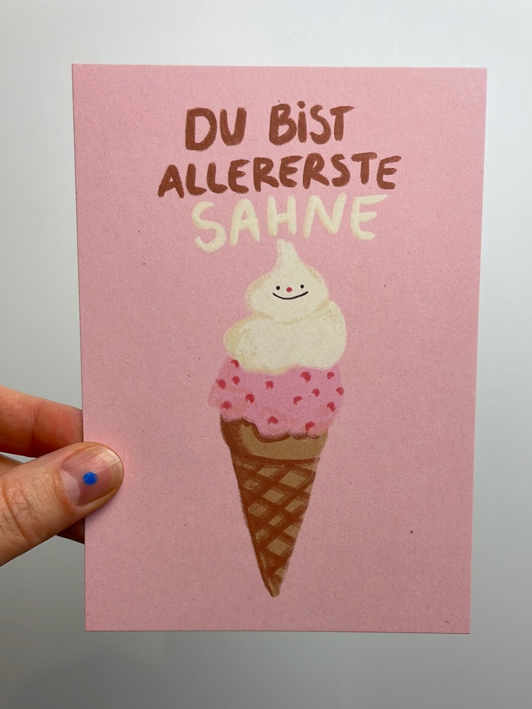 Du bist allererste Sahne • Postkarte