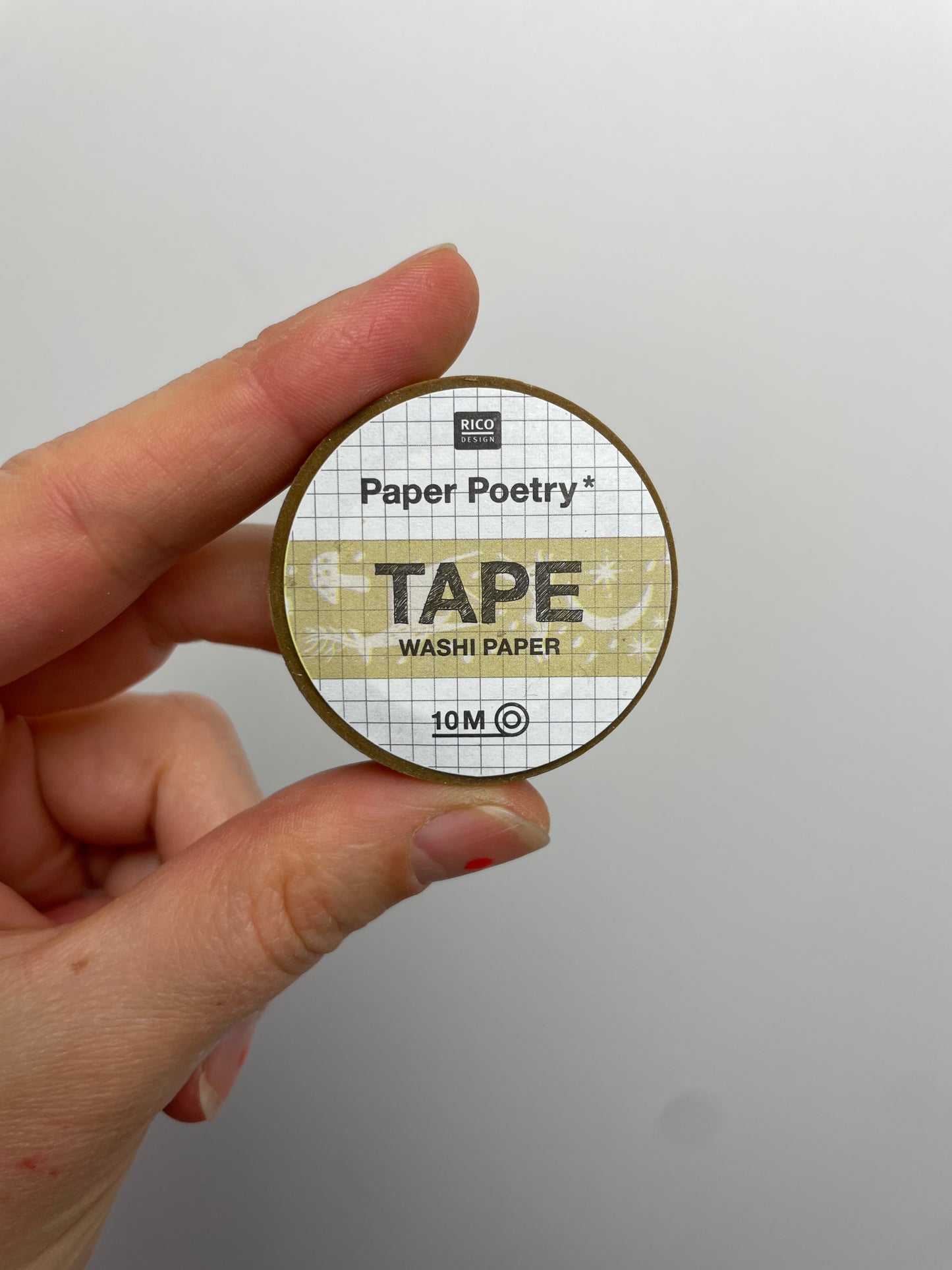 Washi Tape • Nostalgic Christmas gelb • 1,5cm 10m