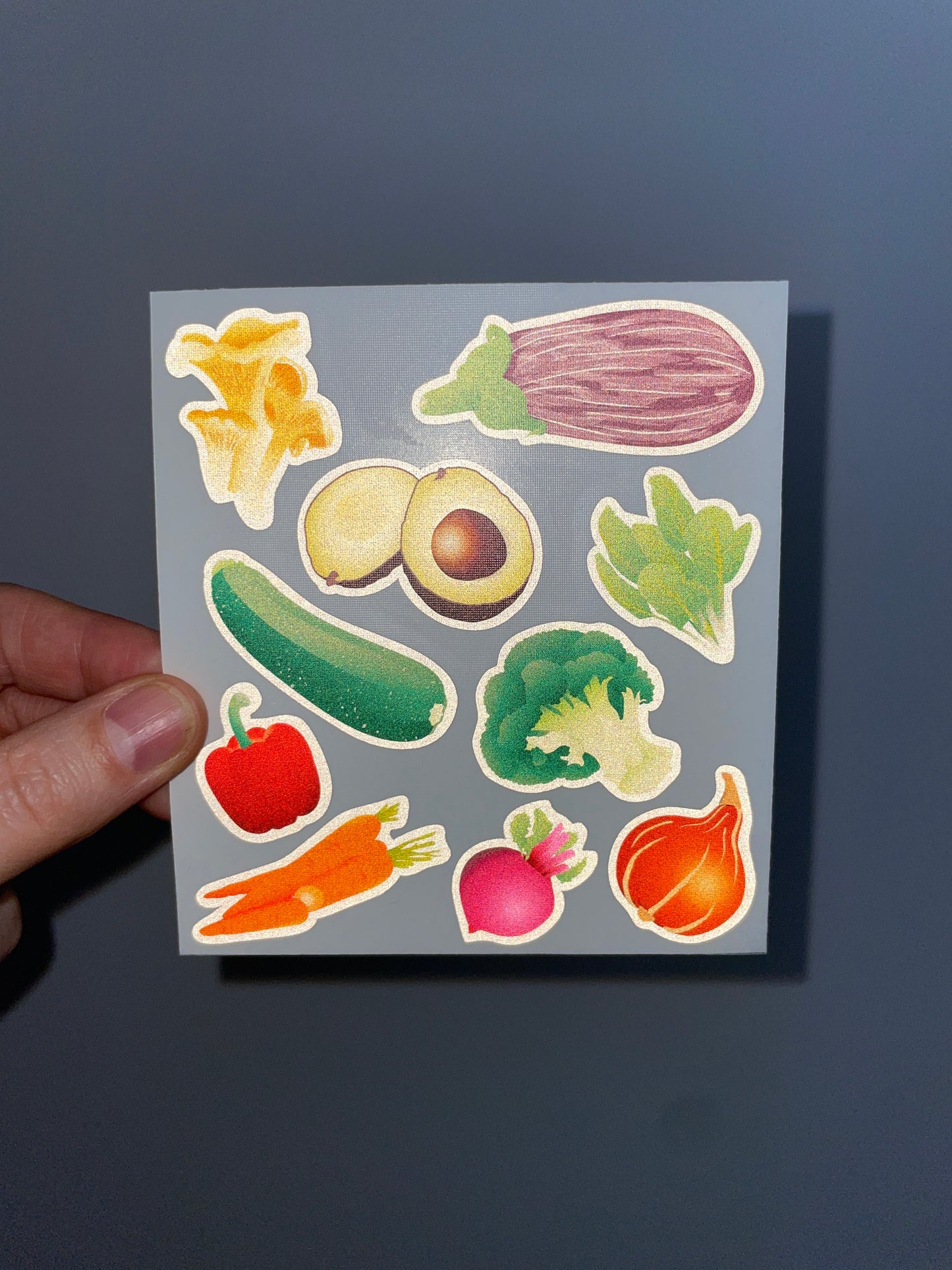 Reflective Sticker KID Set • Veggies