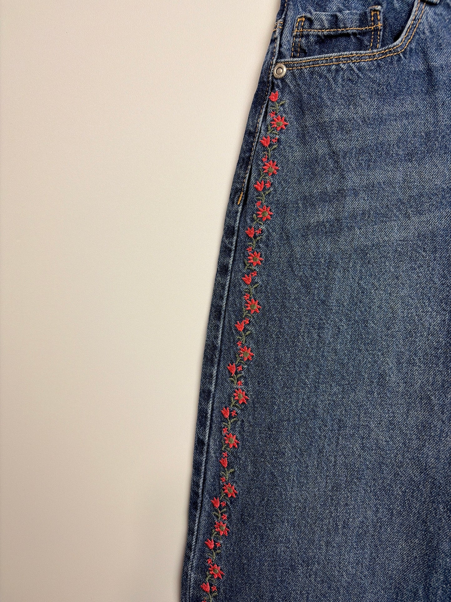 JEANS BESTICKT • 158 • VERTBAUDET