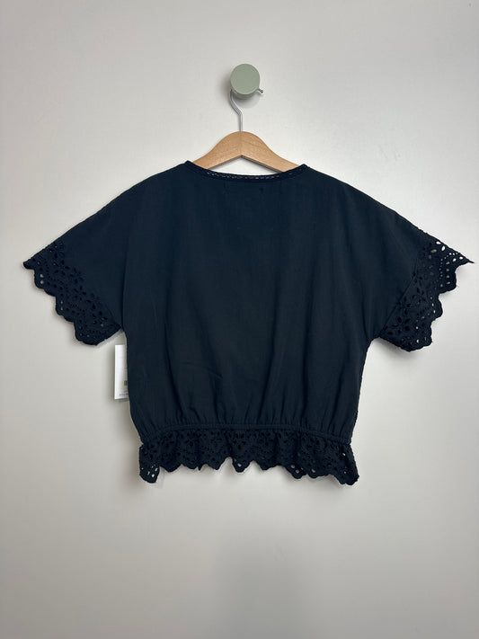 BLUSE MIT SPITZE • 152 • ZARA