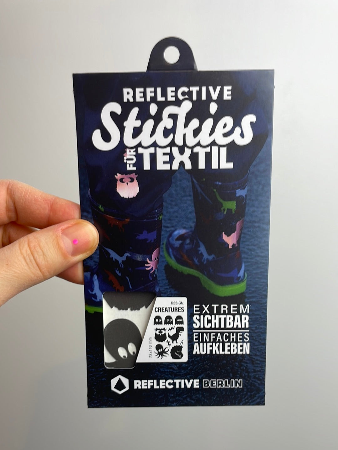 Reflective Textil Sticker • Creatures Black