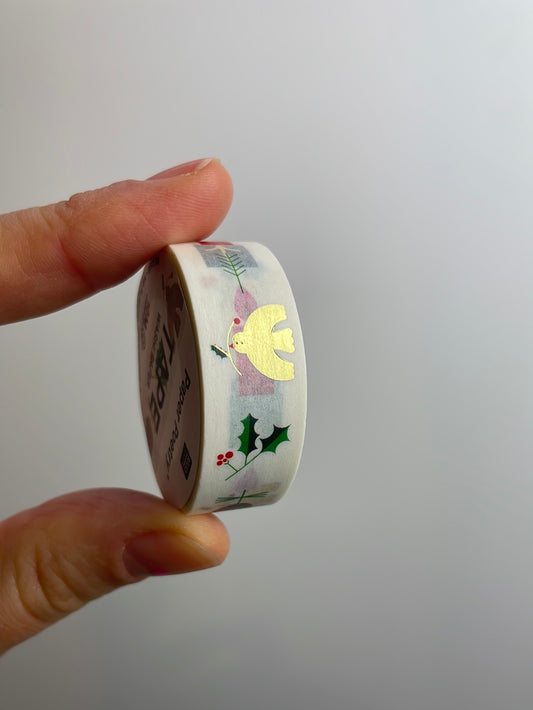 Paper Poetry • Tape Weihnachtsmotive weiß 1,5cm 10m