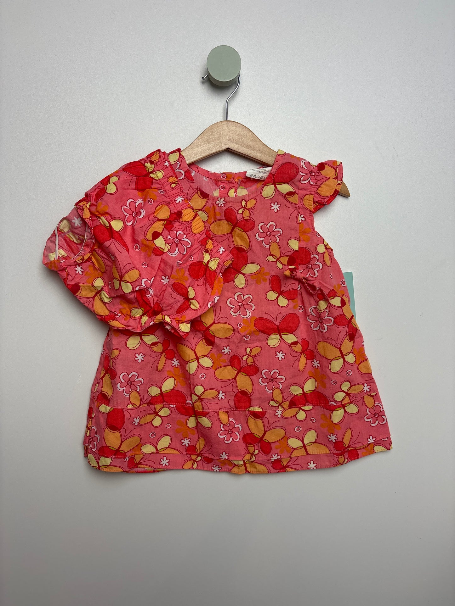 Kleid mit Bloomer Schmetterlinge • 80