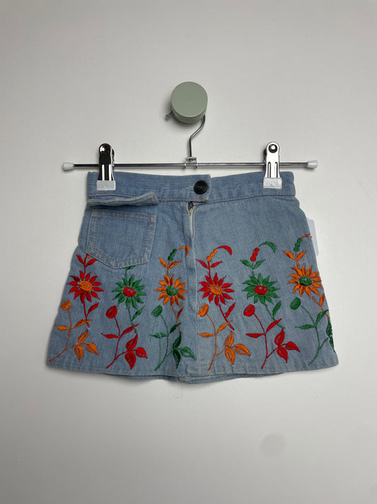 Jeans Komi Jacke & Rock Blumen • 86 • true vintage